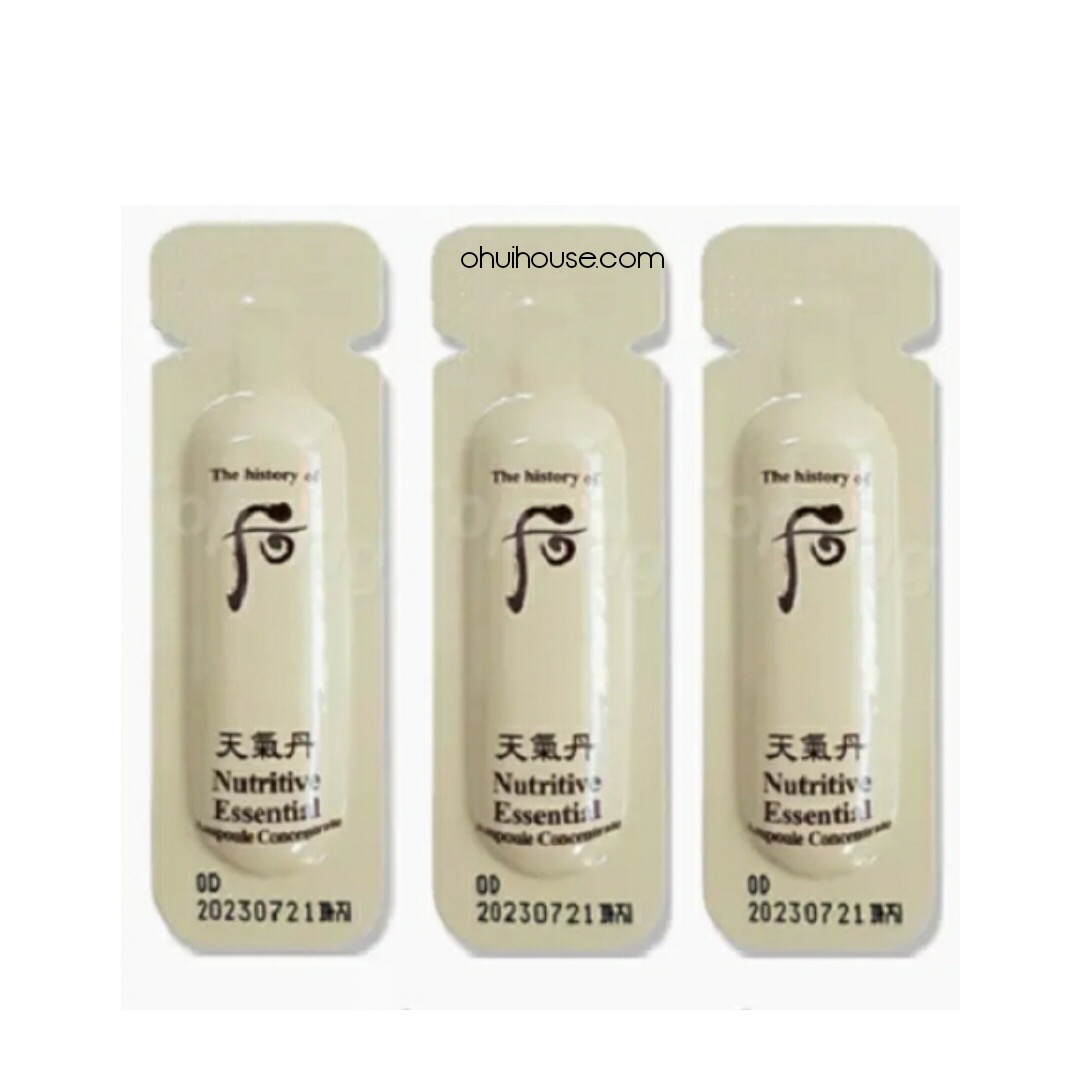 Set 10 gói Sample Tinh chất sâm núi dưỡng da chống lão hoá Whoo Nutritive Esential Ampoule Concentrate