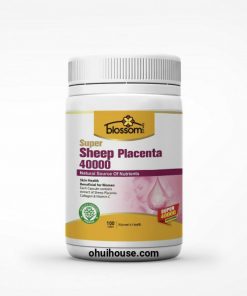 Viên Uống Đẹp Da Nhau Thai Cừu Thế Hệ Mới Blossom Super Sheep Placenta 40000 100V (Placenta-Collagen-Vitamin C)