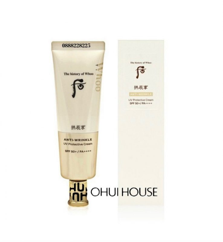 Kem chống nắng cải thiện nếp nhăn Gongjinhyang Anti-Wrinkle UV- Protective Cream SPF50+, PA++++. 