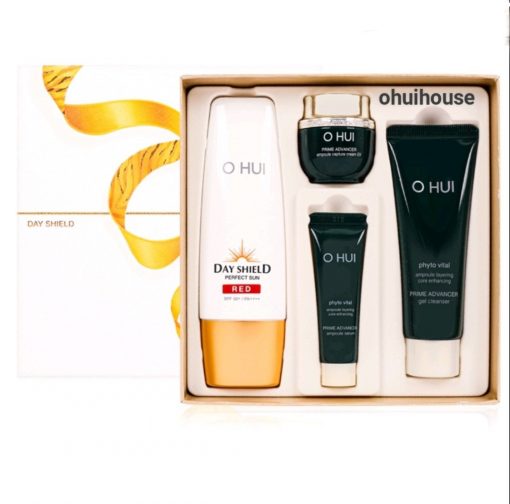 Bộ Kem Chống Nắng Ohui Perfect Sun Red SPF50+/PA++++ 50ml Special Set