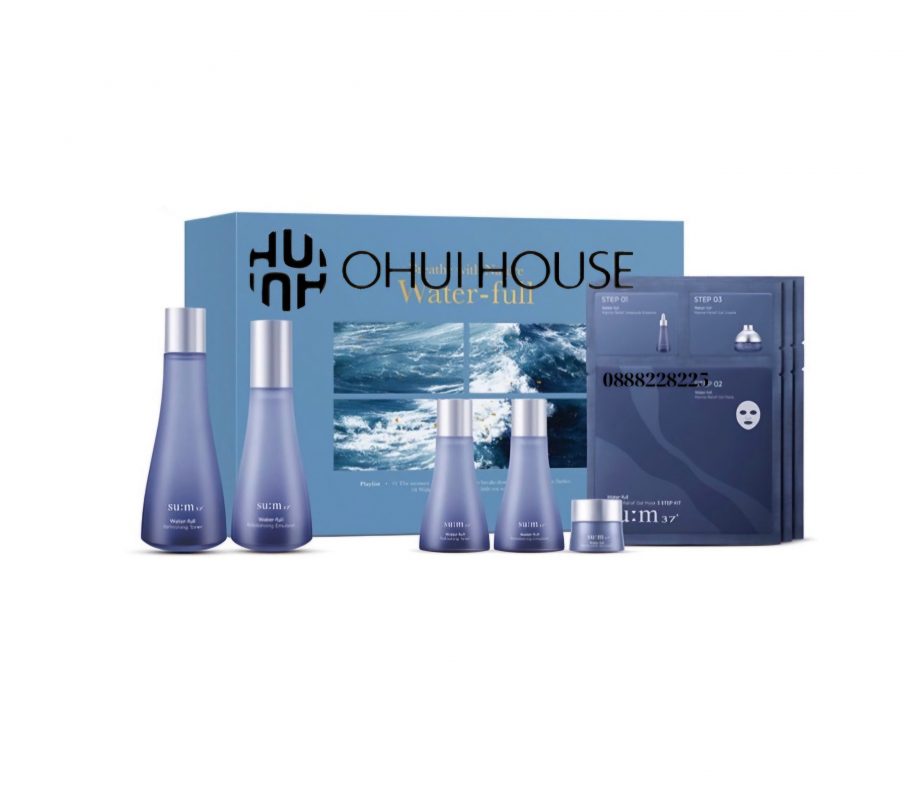 Bộ cấp nước dưỡng da căng mướt chuyên sâu Su:m37 Water-full set