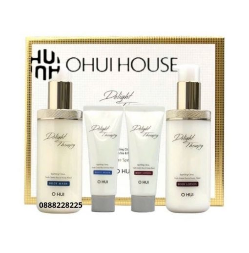 Bộ dưỡng thể chăm sóc da body the OHUI Delight Therapy Body Care Special Set